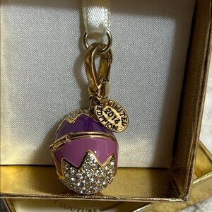 Juicy Couture Limited Edition Gold and Purple Egg Charm